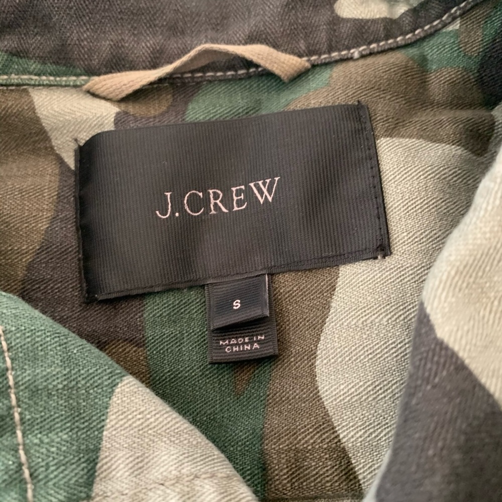Mens  Jcrew Camo Jacket - Picture 3 of 4